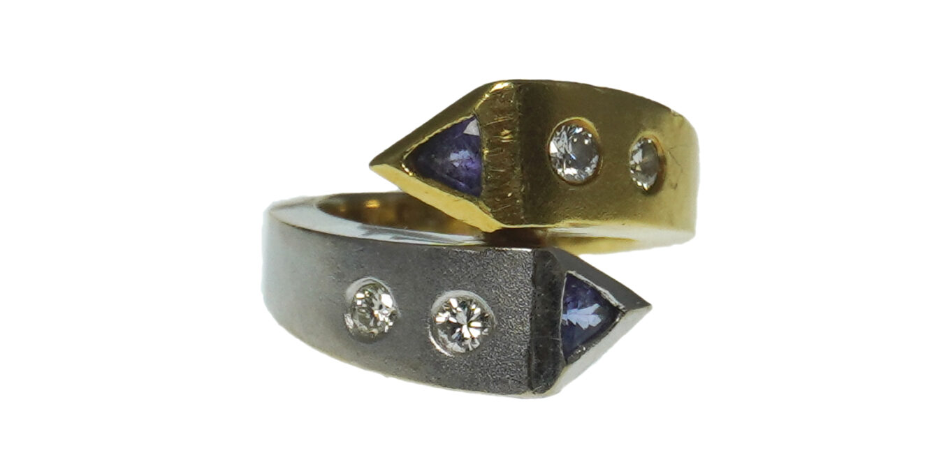 Ladies Tanzanite and Diamond Ring