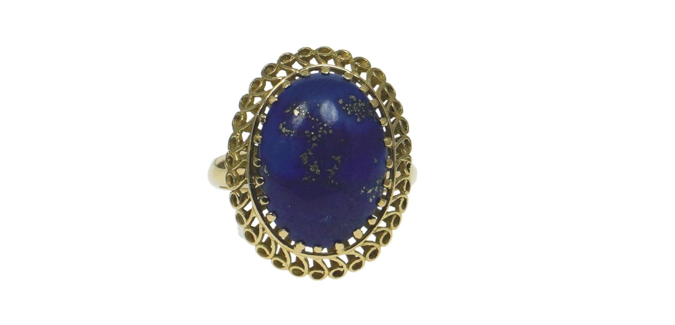 Bohemian Style Blue Lapis Ring